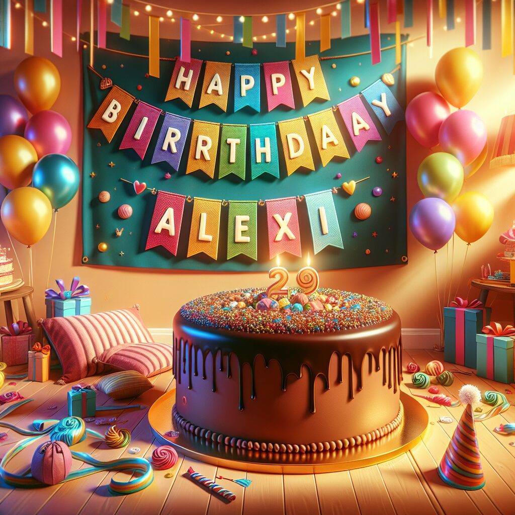 joyeux anniversaire à \" Alexi\"