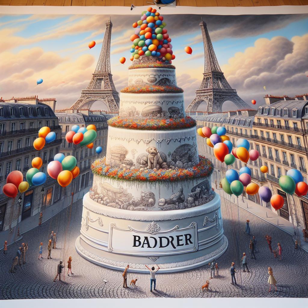 joyeux anniversaire à  » Bader »: créez texte et image