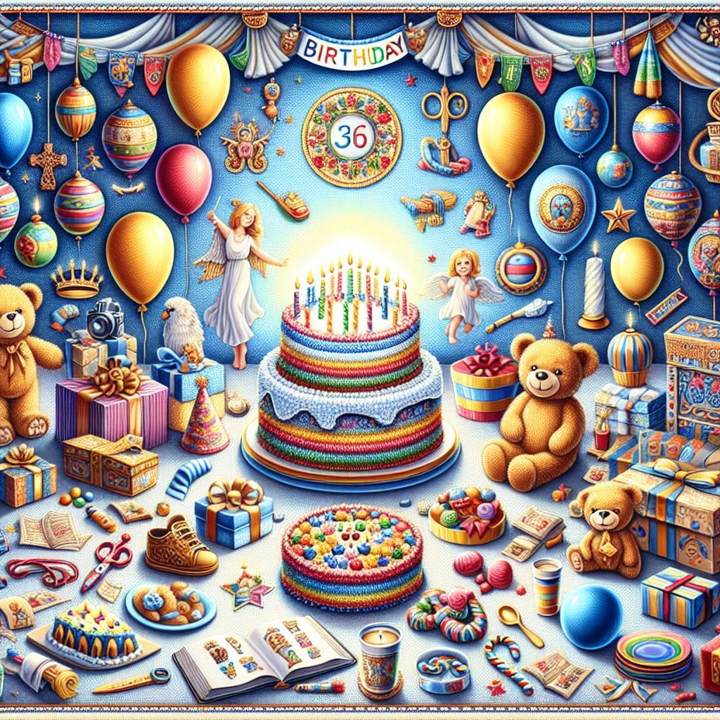 joyeux anniversaire à  » Teddy »: créez texte et image