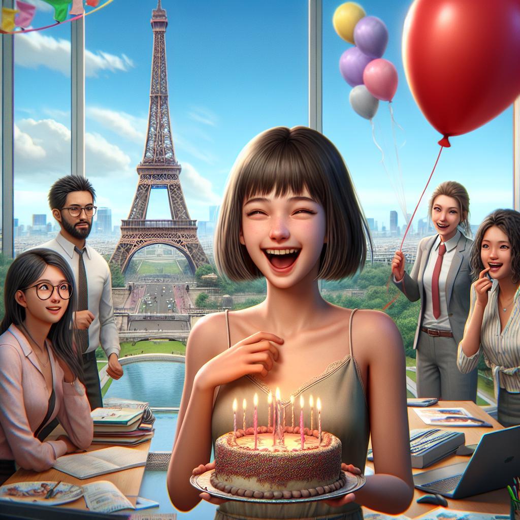 joyeux anniversaire à  » Martine « : créez texte et image