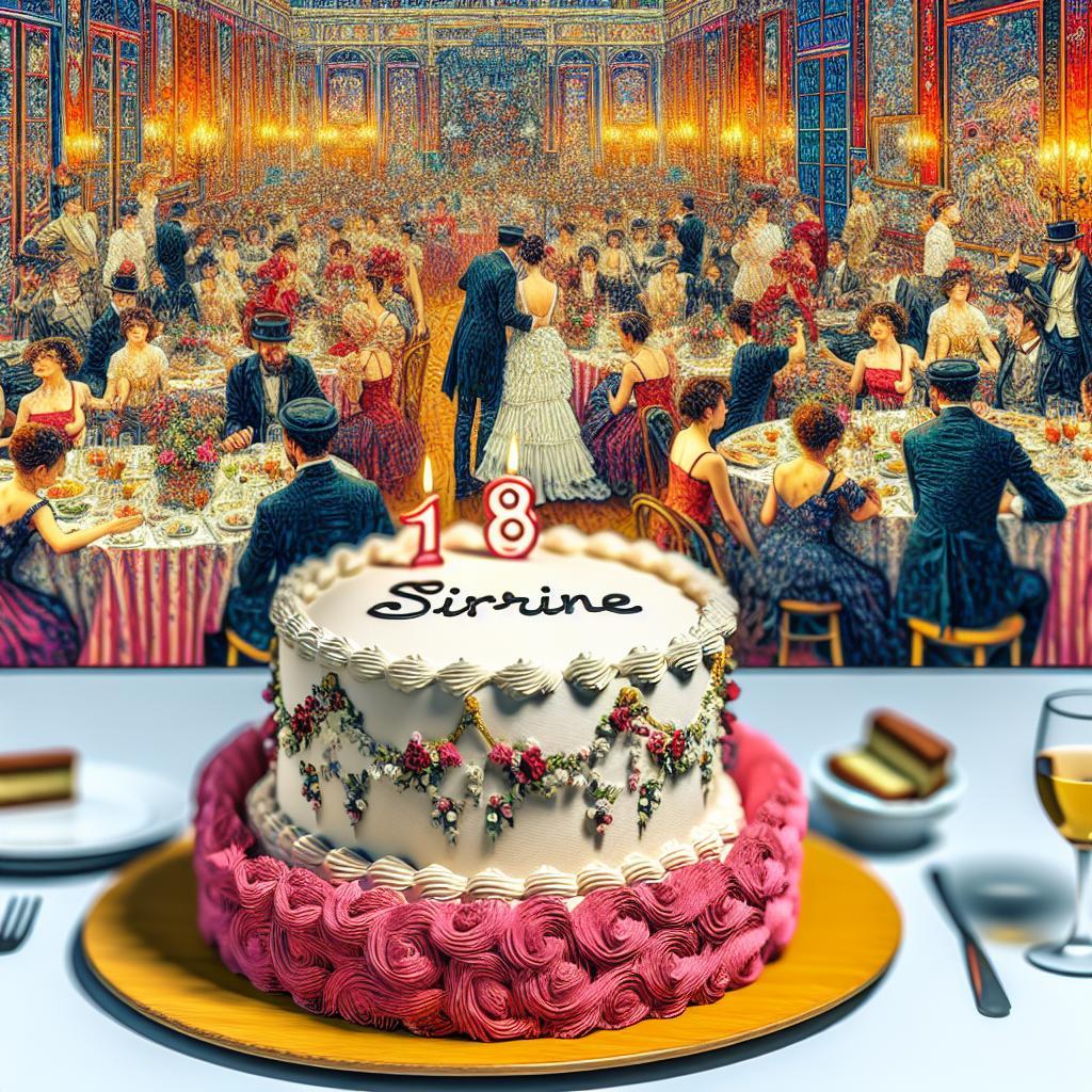 joyeux anniversaire à  » Sirine « : créez texte et image