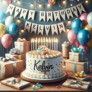 joyeux anniversaire à " Kelvin"
