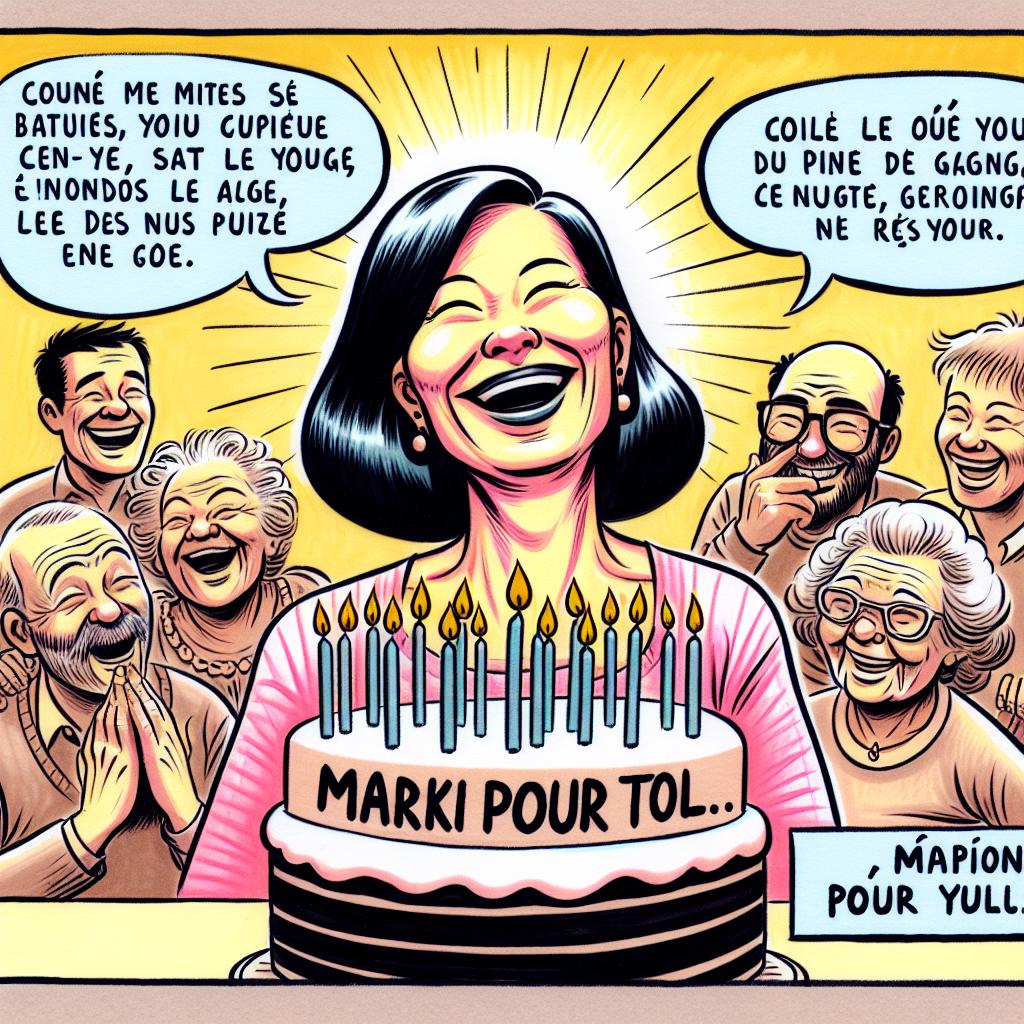 Mot de remerciement d’anniversaire: Humour sur le vieillissement