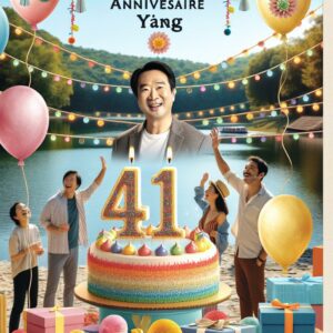 Joyeux anniversaire à "Yang" créez image et texte