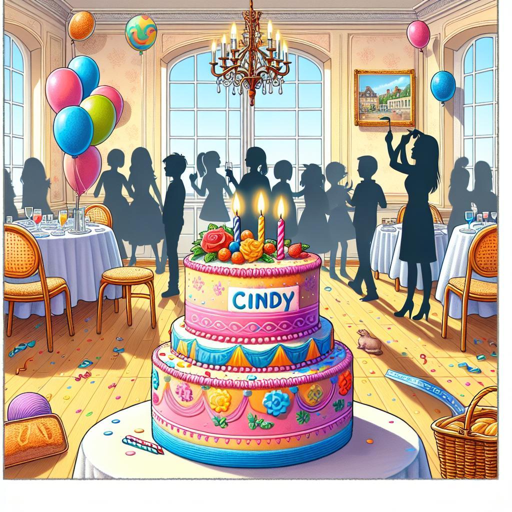 joyeux anniversaire à  » Cindy « : créez texte et image