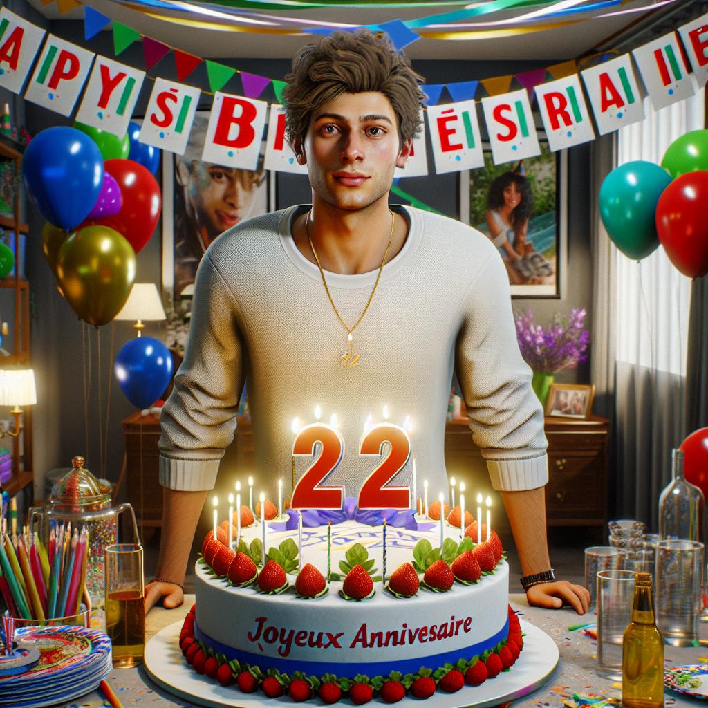 joyeux anniversaire à  » Eric »: créez texte et image