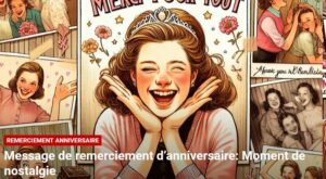 message de remerciement d'anniversaire-moment de nostalgie