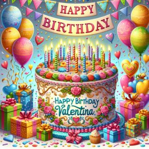 joyeux anniversaire à " Valentina "
