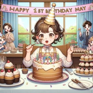 joyeux anniversaire à "Mai"