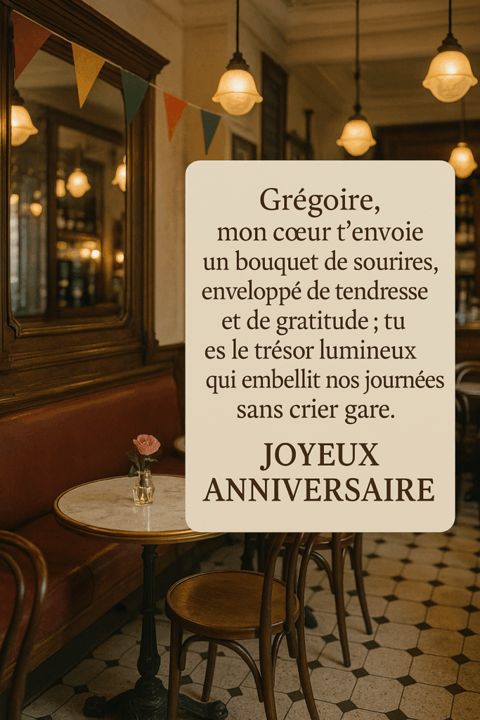 image anniversaire Grégoire