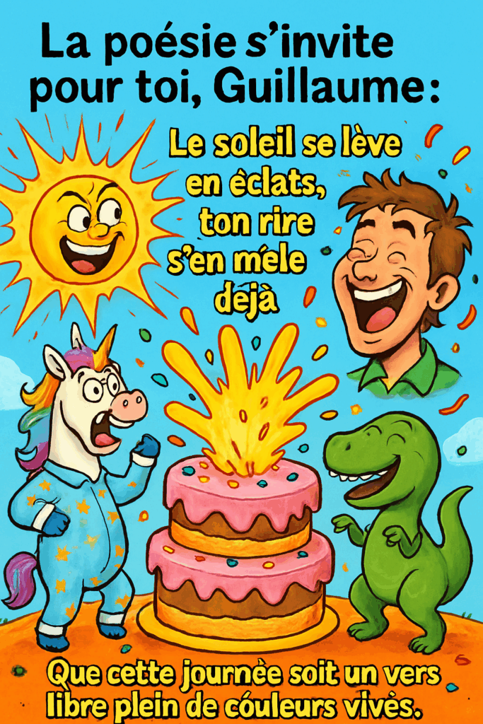 image d'anniversaire Guillaume- image drôle