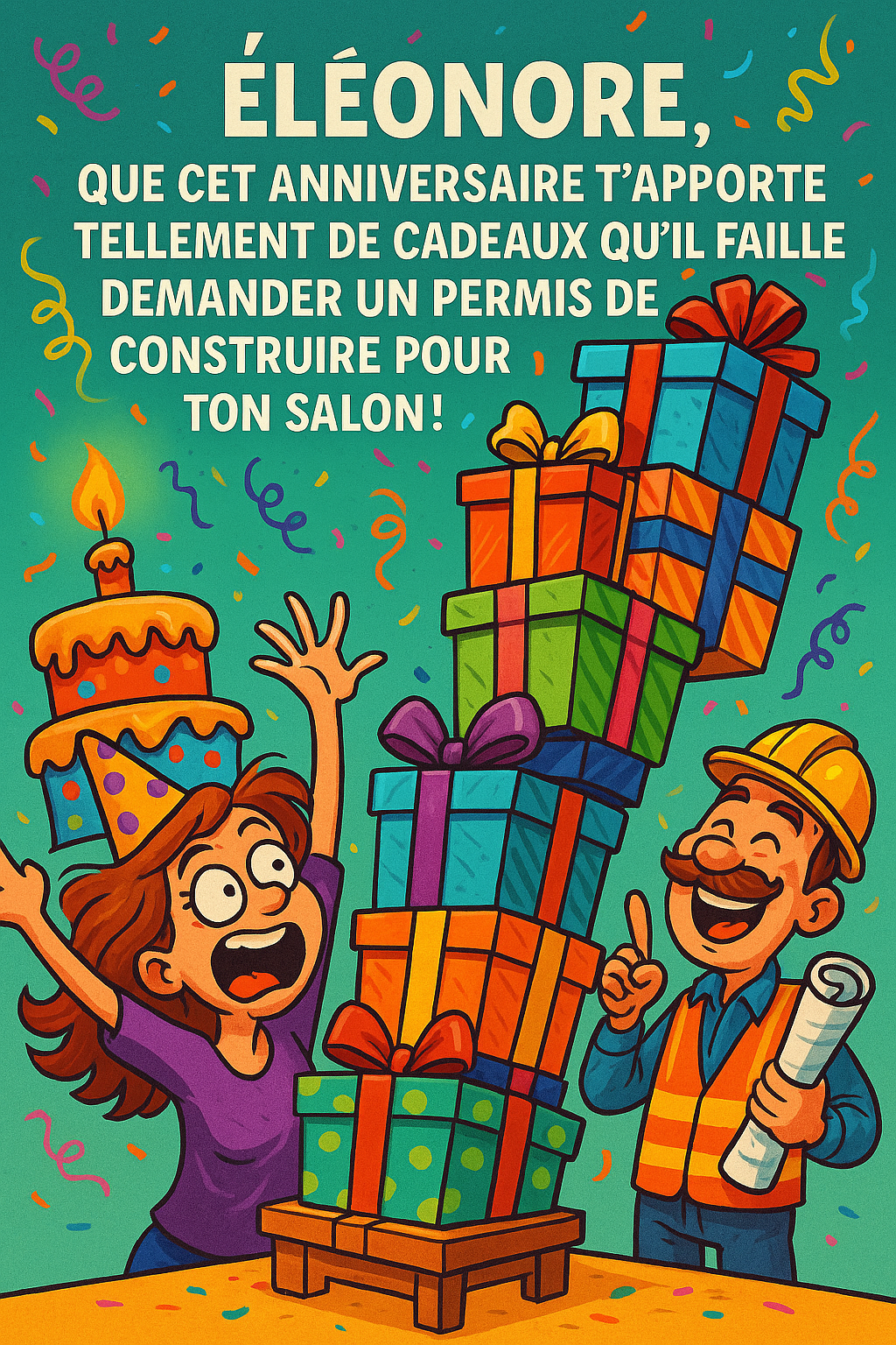 Joyeux anniversaire Éléonore texte d'humour