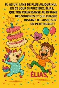 Joyeux anniversaire Élias : 18 textes inédits