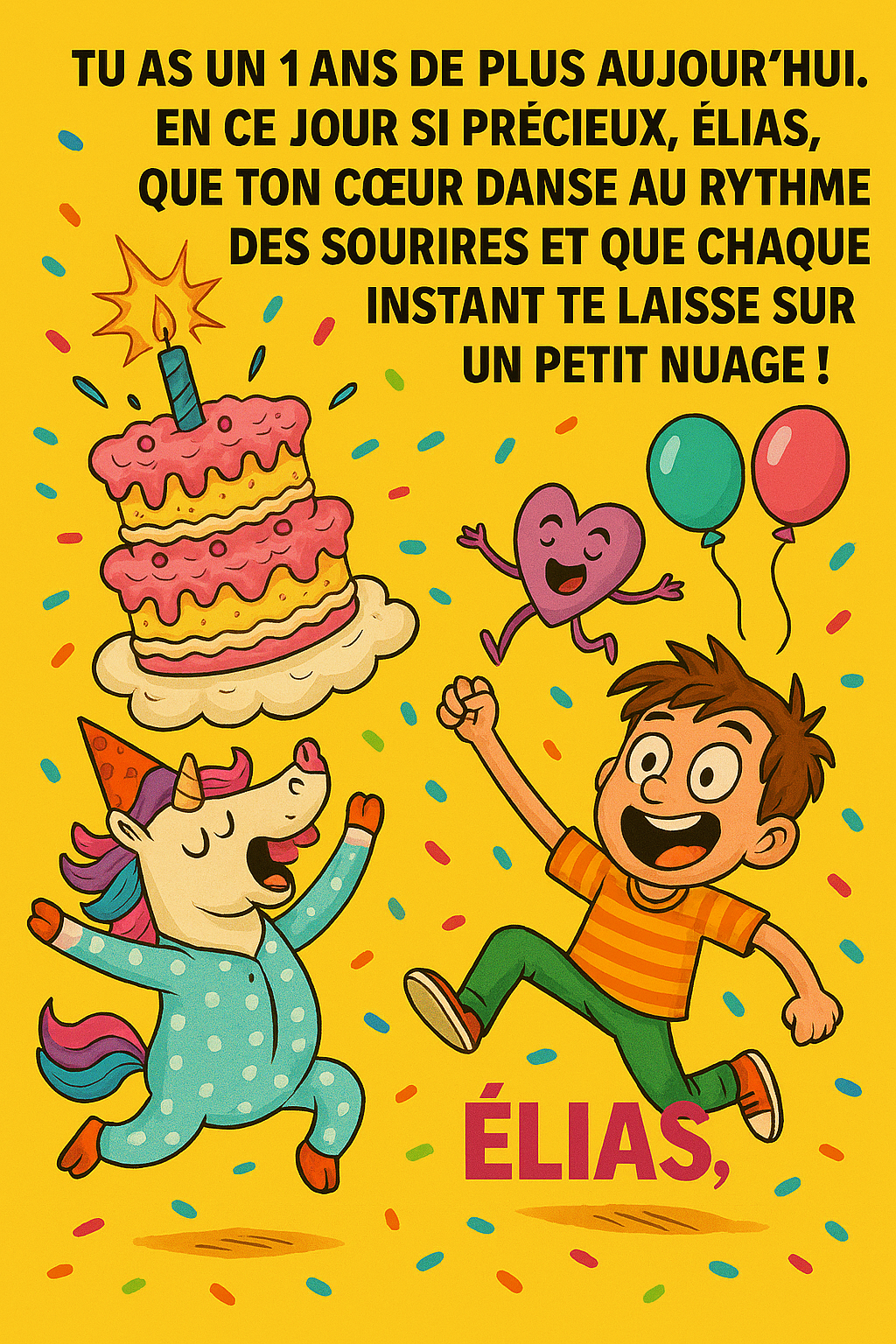 Joyeux anniversaire Élias : 18 textes inédits