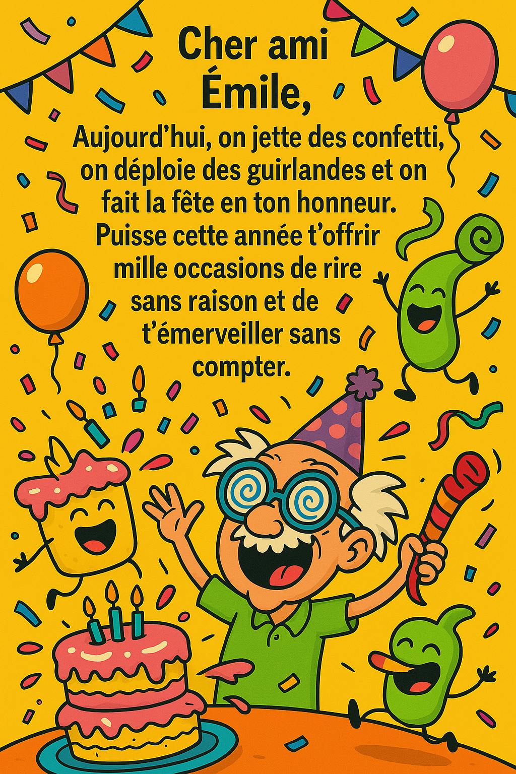 Joyeux anniversaire Émile