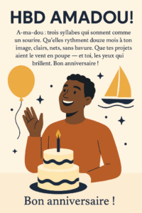 joyeux anniversaire Amadou